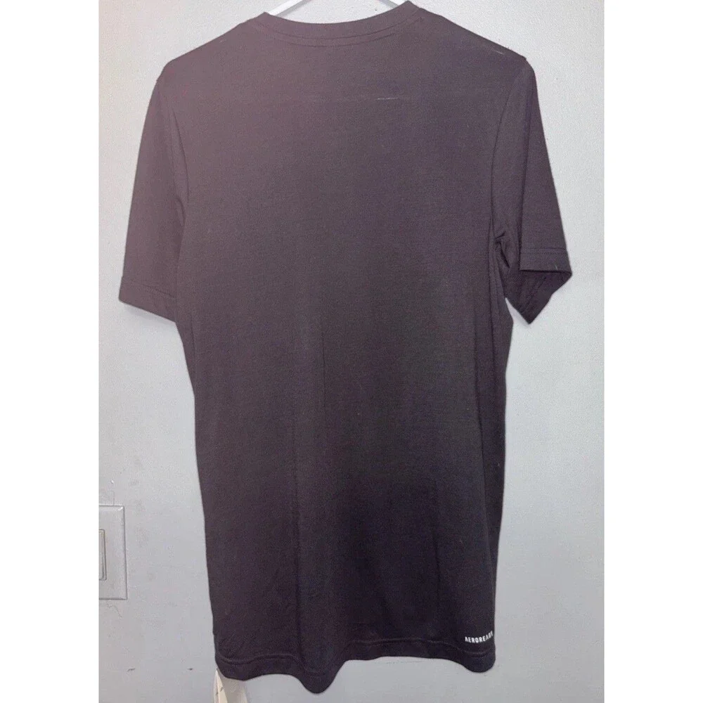 NWT Adidas Mens Aero Ready prime black tee shirt  Size Small